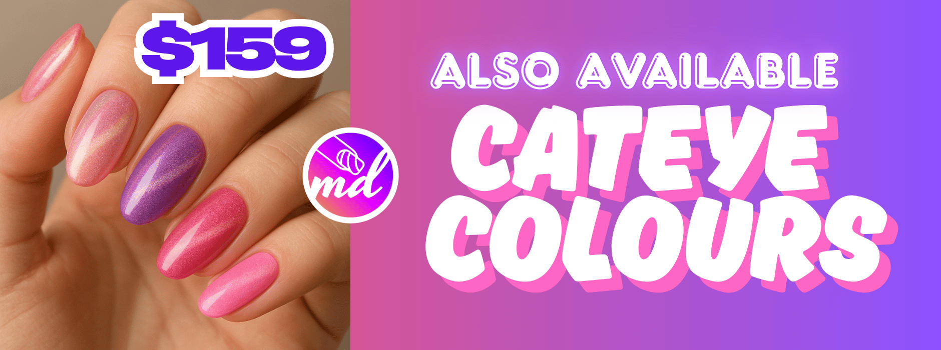 cateye colours nails with price