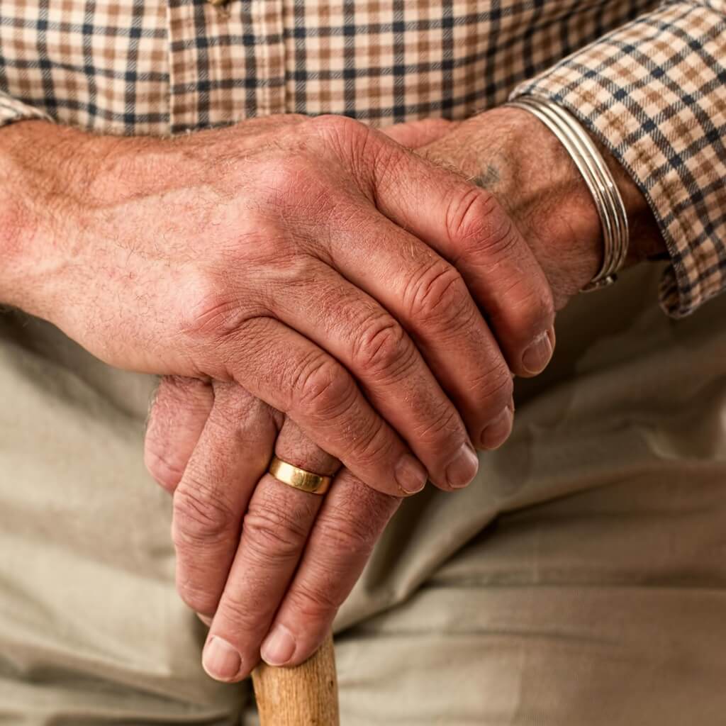 Elderly Manicure and Pedicure